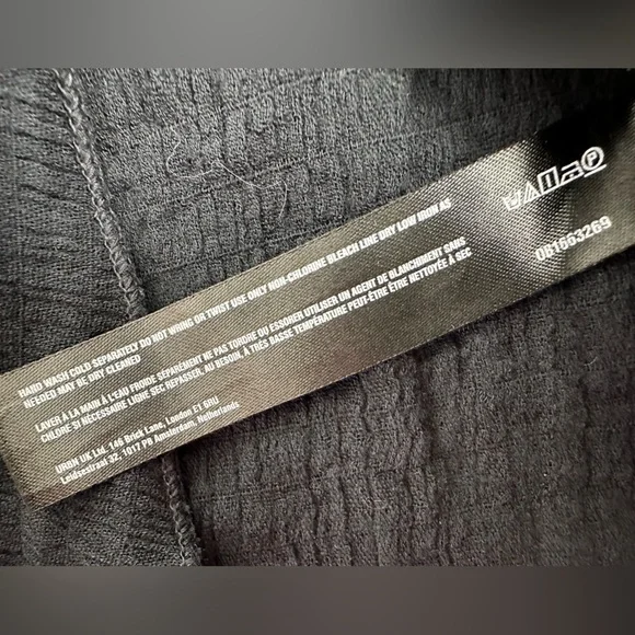 Free People Made Me Blush Midi Dress Black Gauzy Boho Beachy NWOT S - Picture 12 of 13